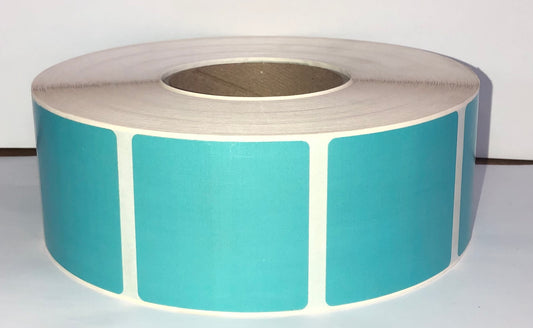 etiquettes-rive-sud,Étiquettes couleur 2.50" X 2.50" transfert thermique en rouleau sur core 3"
