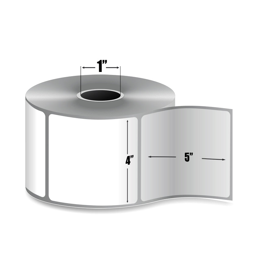 Zebra Z-Select 4000T — Étiquettes Thermiques Transfert 4" × 5" | Core 1" Desktop