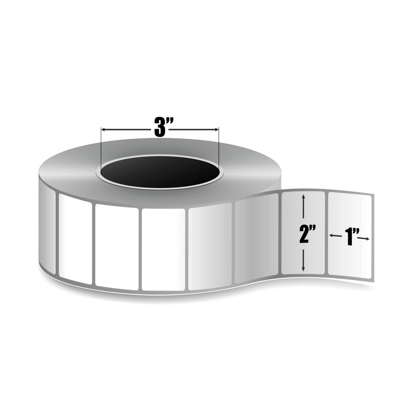 Zebra Z-Select 4000T — Étiquettes Transfert Thermique 2" × 1" | 5 180/rouleau | Core 3" Industriel | Ruban requis