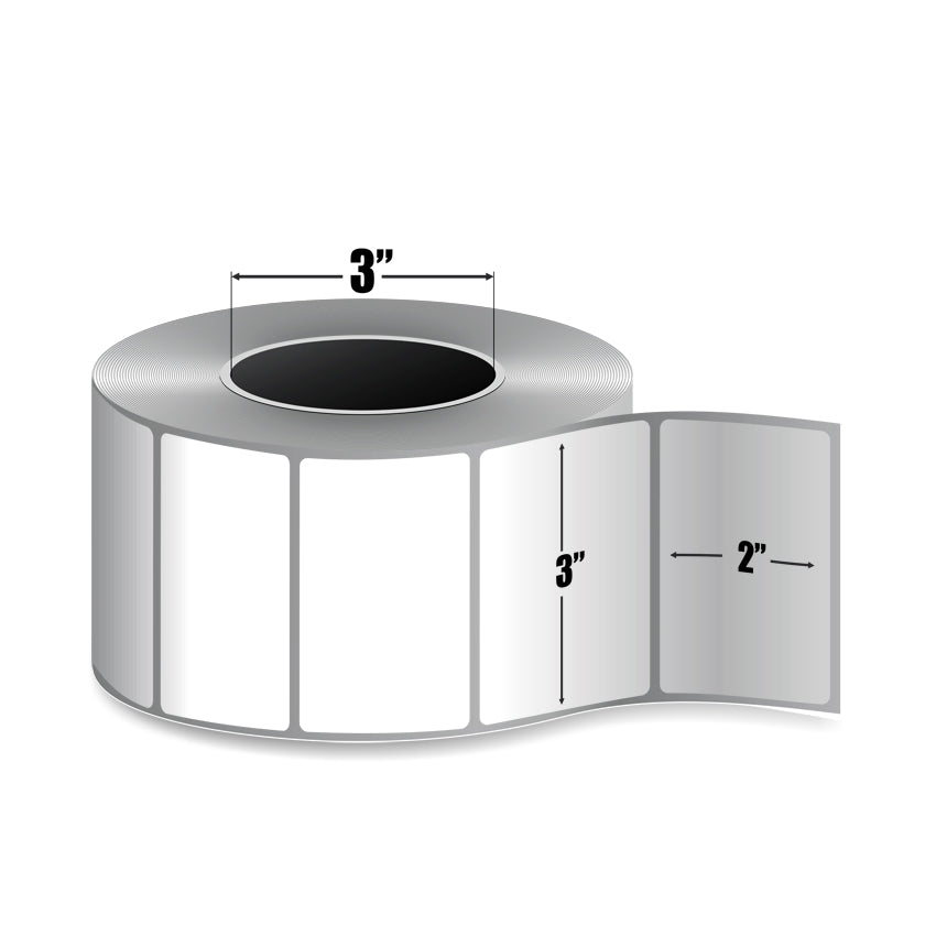 Zebra Z-Select 4000T — Étiquettes Transfert Thermique 3" × 2" | 2 740/rouleau | Core 3" Industriel | Ruban requis