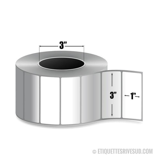 etiquettes-rive-sud,Zebra 3" x 1" Z-Perform 2000D Label - 10000296 -