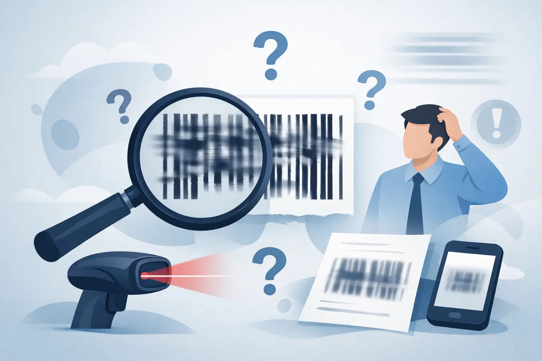 Pourquoi un code barre est-il illisible ?
