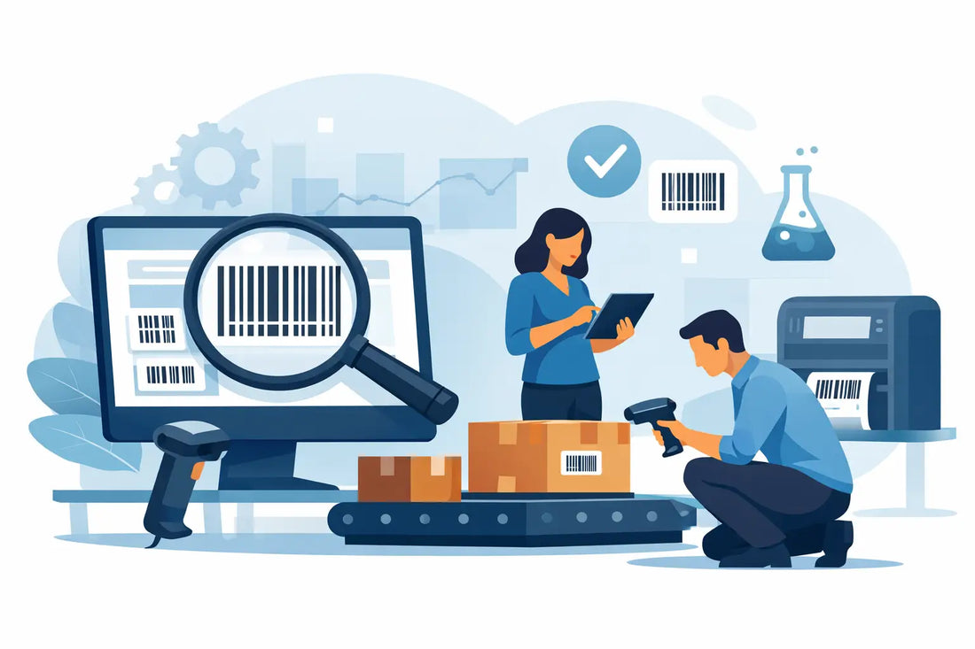 Test logiciel étiquetage codes barres