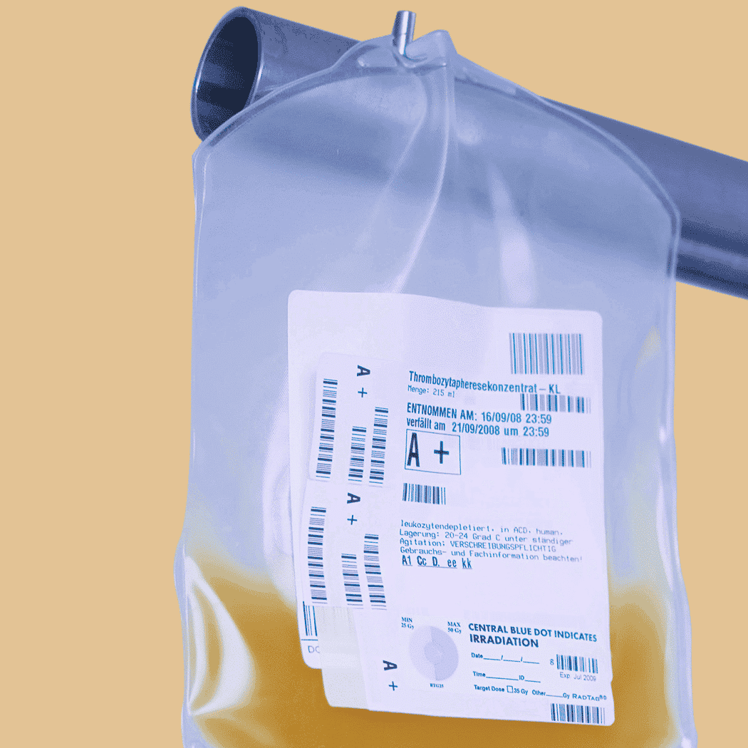 Poches de sang et de perfusion