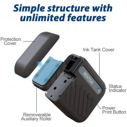 BENTSAI B10 White Mini Handheld Printer - 1 Pack