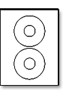 CD - 2 per sheet (4.5" dia.)