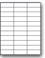 L-33 - 33 per sheet (1" x 2.83")