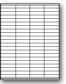 L-84 - 84 per sheet (.5" x 2.125")