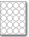 LC-1.9 - 20 per sheet (1.9" circle)