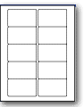 LD-10VC - 10 per sheet (1.833" x 3.0625")