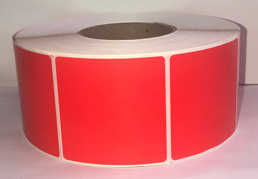 etiquettes-rive-sud,Étiquettes couleur 3.00" X 3.00"transfert thermique en rouleau sur core 3"