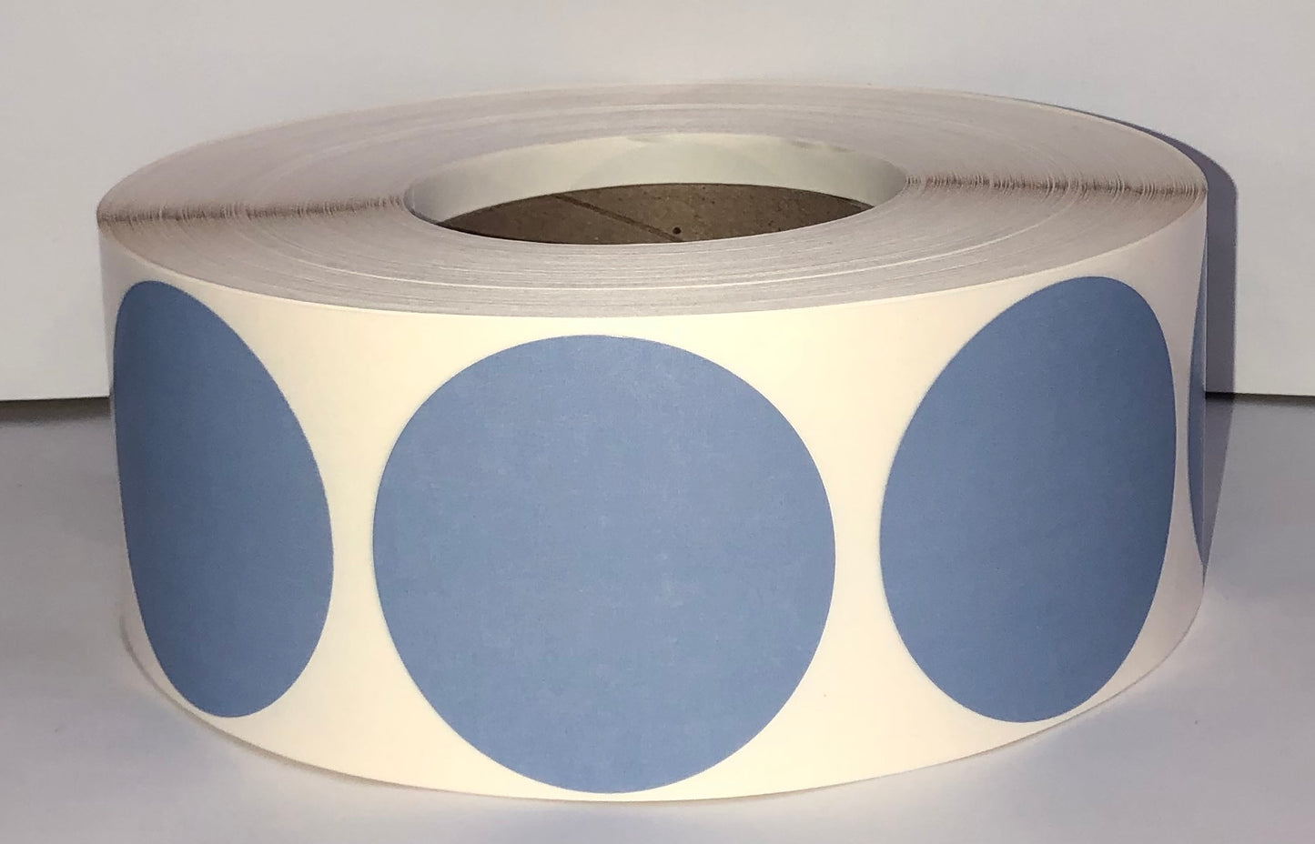 etiquettes-rive-sud,Étiquettes couleur rondes 2.5'' transfert thermique en rouleau sur core 3"