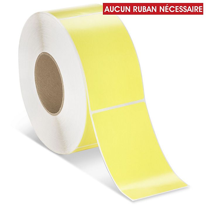etiquettes-rive-sud,Étiquettes adhésives thermiques directes industrielles – 3 x 5 po - Coloré