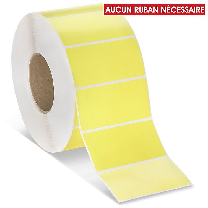 etiquettes-rive-sud,Étiquettes adhésives thermiques directes industrielles – 4 x 3 po - Coloré