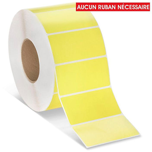 etiquettes-rive-sud,Étiquettes adhésives thermiques directes industrielles – 4 x 3 po - Coloré