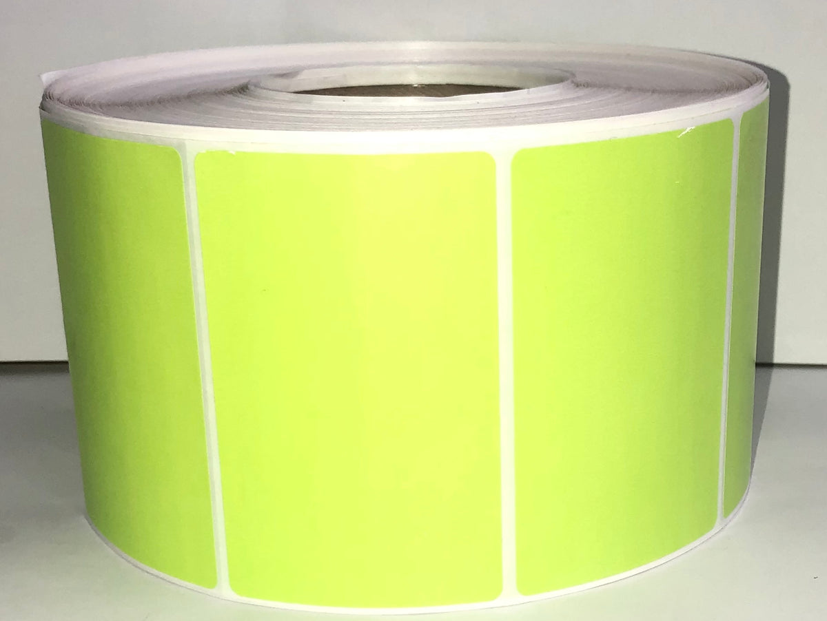 etiquettes-rive-sud,Étiquettes couleur 4.00" X 2.50" transfert thermique en rouleau sur core 3"