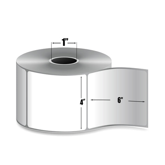 Zebra PolyPro 3000T — Étiquettes Polypropylène Transfert Thermique 4" × 6" | 250/rouleau | Core 1" Desktop | Ruban requis