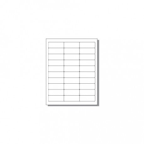 etiquettes-rive-sud,Étiquettes adhésives laser – 2 5⁄8 x 1 po, blanc