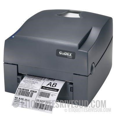 etiquettes-rive-sud,Imprimante de table Godex G500-Imprimante transfert  thermique 4'' - 203 dpi - Incluant: Couteau