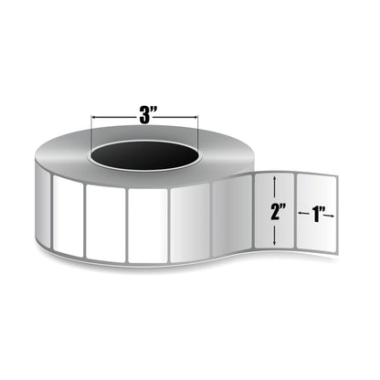 Zebra Z-Select 4000T — Étiquettes Transfert Thermique 2" × 1" | 5 180/rouleau | Core 3" Industriel | Ruban requis
