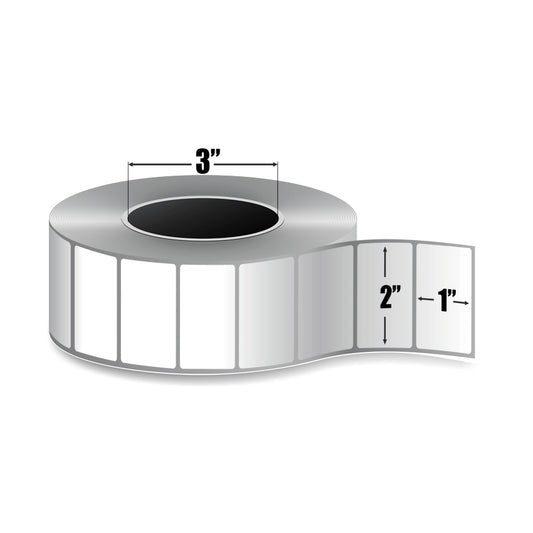 Zebra Z-Select 4000T — Étiquettes Transfert Thermique 2" × 1" | 5 180/rouleau | Core 3" Industriel | Ruban requis