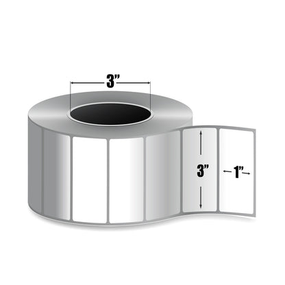 Zebra Z-Select 4000T — Étiquettes Transfert Thermique 3" × 1" | 5 180/rouleau | Core 3" Industriel | Ruban requis