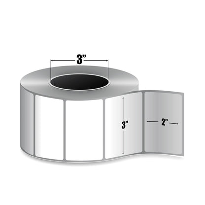 Zebra Z-Select 4000T — Étiquettes Transfert Thermique 3" × 2" | 2 740/rouleau | Core 3" Industriel | Ruban requis