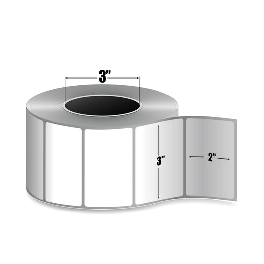 Zebra Z-Select 4000T — Étiquettes Transfert Thermique 3" × 2" | 2 740/rouleau | Core 3" Industriel | Ruban requis