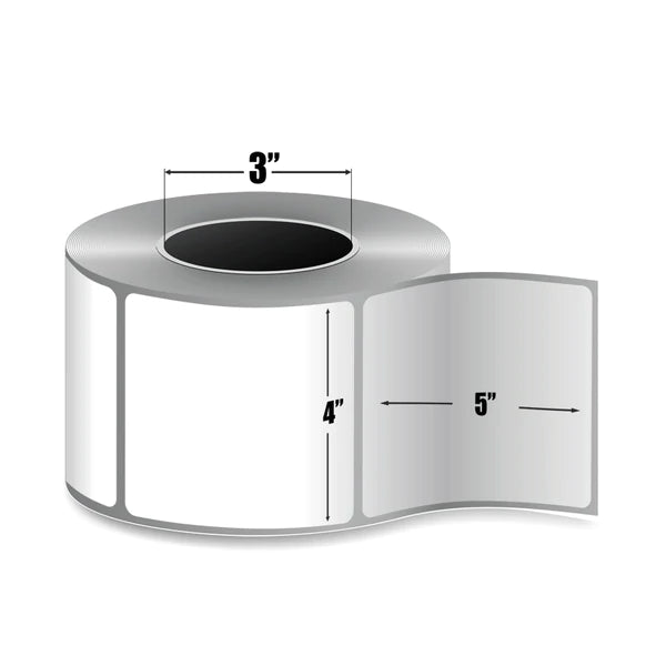 Zebra Z-Perform 2000D — Étiquettes Thermiques Directes 4" × 5" | 1 200/rouleau | Core 3" Industriel | Sans Ruban