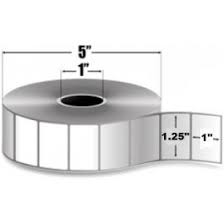 Zebra Z-Perform 2000D — Étiquettes Thermiques Directes 1,25" × 1" | 2 340/rouleau | Core 1" | Sans Ruban