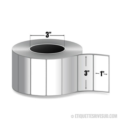 etiquettes-rive-sud,Zebra 3" x 1" Z-Perform 2000D Label - 10000296 -