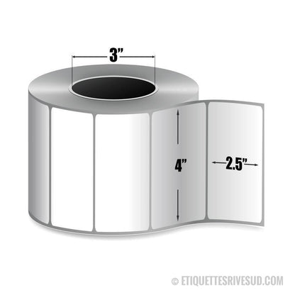 etiquettes-rive-sud,Zebra 4" x 2.5" Z-Perform 2000D Label - 10000294